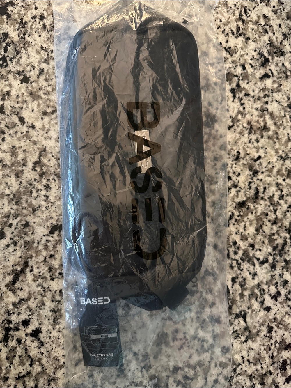 Based Ash Black Men’s Travel Toiletry Bag NWT